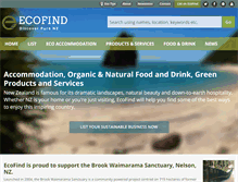 Tablet Screenshot of ecofind.co.nz